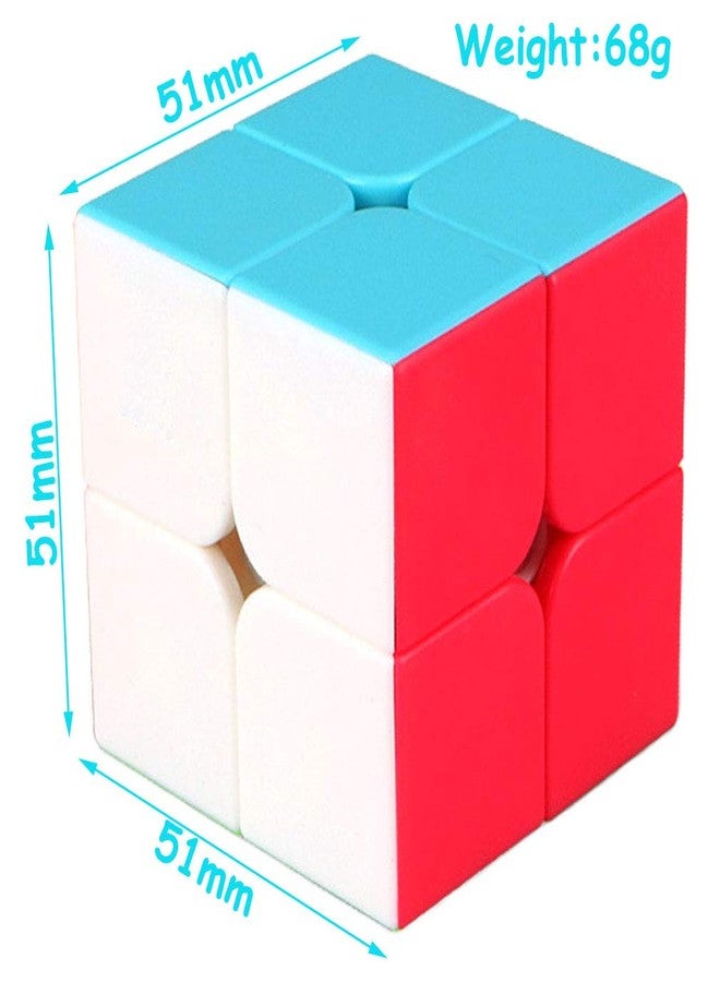 TANCH QIYI Speed Cube 2X2X2 No Stickers Magic Cube Puzzle Toy for Kids & Adults (Colorful)… - Image 5